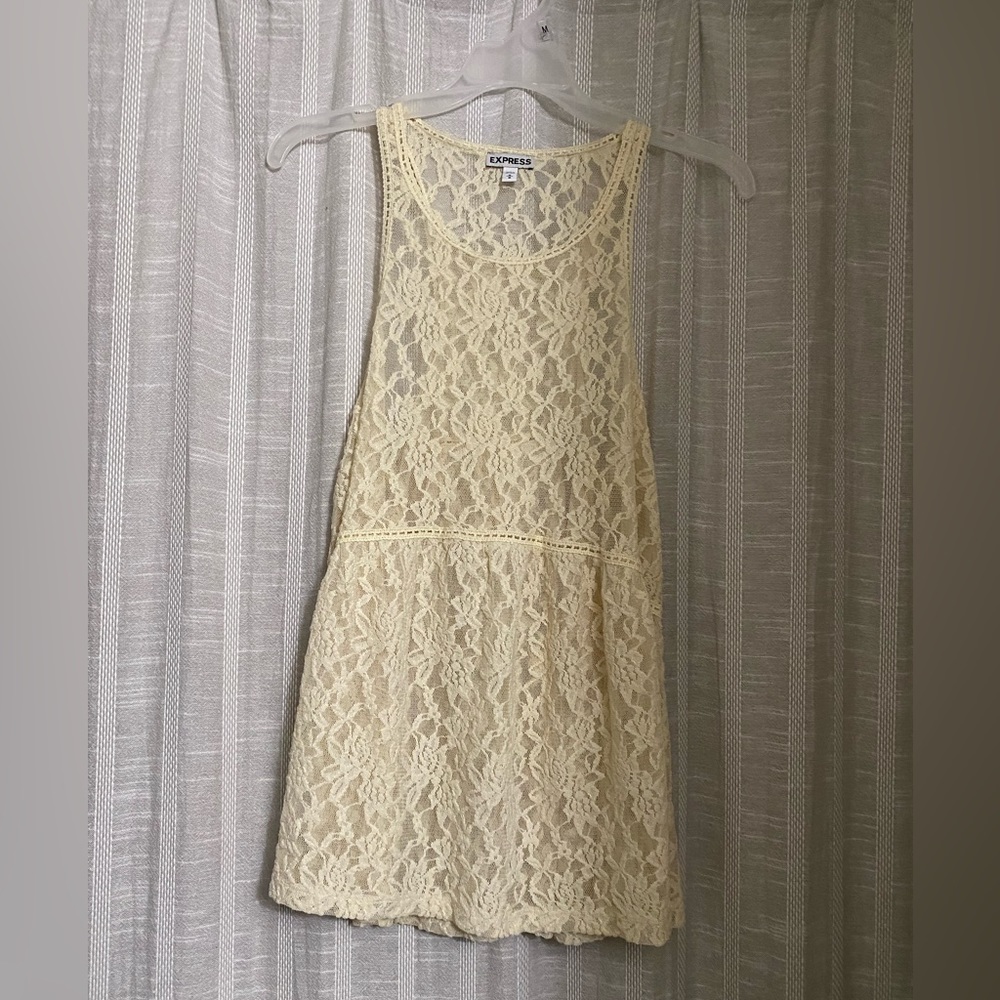 Express lace tank top- size medium
